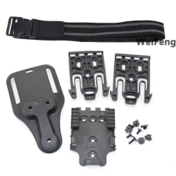 Hunting Quick Locking System Kit Drop Thigh Strap Band with QLS 19 22 Gun Holster for GL 17/USP/Betta M9 Belt Platfrom