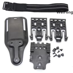 Hunting Quick Locking System Kit Drop Thigh Strap Band with QLS 19 22 Gun Holster for GL 17/USP/Betta M9 Belt Platfrom