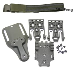 Hunting Quick Locking System Kit Drop Thigh Strap Band with QLS 19 22 Gun Holster for GL 17/USP/Betta M9 Belt Platfrom