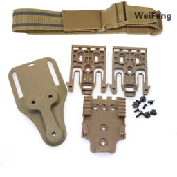 Hunting Quick Locking System Kit Drop Thigh Strap Band with QLS 19 22 Gun Holster for GL 17/USP/Betta M9 Belt Platfrom
