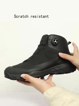 HUMTTO Waterproof Hiking Shoes Mountain Trekking Boots Black Camping Sneakers for Men Safety Climbing Sport Tactical Mens Shoes