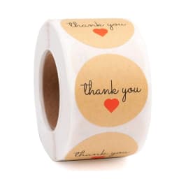 100-500pcs Multiple Styles Kraft Gracias Spanish Thank You Labels Stickers Handmade Scrapbooking Stationery Sticker
