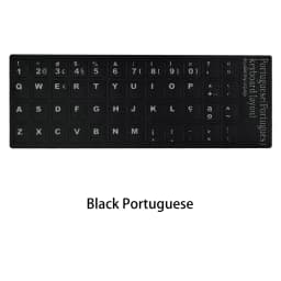 Russian French English Arabic Spanish Portuguese Hebrew Keyboard Stickers Letter Alphabet Layout Sticker For Laptop Desktop PC