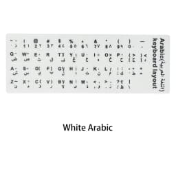 Russian French English Arabic Spanish Portuguese Hebrew Keyboard Stickers Letter Alphabet Layout Sticker For Laptop Desktop PC