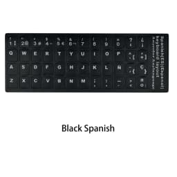 Russian French English Arabic Spanish Portuguese Hebrew Keyboard Stickers Letter Alphabet Layout Sticker For Laptop Desktop PC
