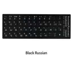 Russian French English Arabic Spanish Portuguese Hebrew Keyboard Stickers Letter Alphabet Layout Sticker For Laptop Desktop PC