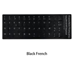 Russian French English Arabic Spanish Portuguese Hebrew Keyboard Stickers Letter Alphabet Layout Sticker For Laptop Desktop PC