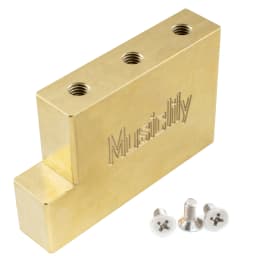 Musiclily Ultra Full Solid Brass/Steel L Shaped Tremolo Block for Electric Guitar Floyd Rose Locking Tremolo Bridge