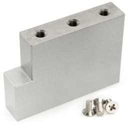 Musiclily Ultra Full Solid Brass/Steel L Shaped Tremolo Block for Electric Guitar Floyd Rose Locking Tremolo Bridge