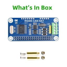 Raspberry Pi RS485 CAN HAT 3.3V MCP2515 SP3485 SPI Interface Allows Stable Long-Distance Communication for Pi 4B/3B+/3B/Zero