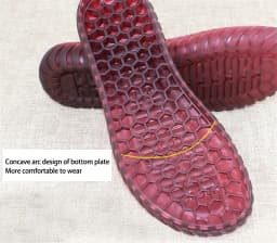 Rubber Soles Autumn Winter Hooks Soles Transparent Crystal Shoes Protector Non-slip Tendon Bottom Hand-knitted Slippers Sandals