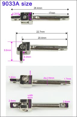 1pair 4mm Width Quality Plastic Glasses Spring Hinges Spare Parts for Acetate Sunglasses Eyeglasses Eyewerar Frames 9033