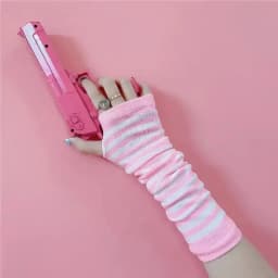 Anime Gloves Cosplay Darkly Ninja Mitten Oversleeve Man Women Fashion Sun Block Keep Warm Cuff Lolita Fingerless Arm Warmers