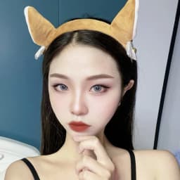 Plush Cow Ear Headband Cosplay Hair Hoop animal hairband cattle horn headwear Devil Headdress