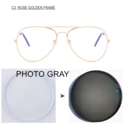 SUMONDY Myopia Glasses Prescription -0.5 to -8.0 Women Men Alloy Frame Photochrom Anti Blue Ray Nearsighted And Astigmatism UF51