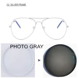 SUMONDY Myopia Glasses Prescription -0.5 to -8.0 Women Men Alloy Frame Photochrom Anti Blue Ray Nearsighted And Astigmatism UF51