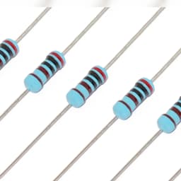 50pcs 1/2W Metal Film Resistor 1 1.2 1.5 10 12 15 100 120 150 R K Ohm 1K2 1K5 1% 0.5W Five-color Ring Resistance 1K 10K 100K 10R