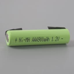 1.2V AAA Rechargeable Battery 900mah Ni-MH Nimh Cell Green Shell with Welding Tabs for Philips Electric Shaver Razor Toothbrush