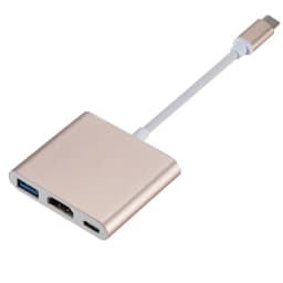 USB C HDMI Type C HDMI Mac 3.1 Converter Adapter Type C to HDMI/USB 3.0/Type C Aluminum For Apple Macbook Adapter USBC HUB