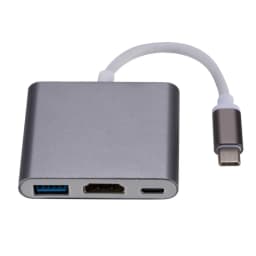 USB C HDMI Type C HDMI Mac 3.1 Converter Adapter Type C to HDMI/USB 3.0/Type C Aluminum For Apple Macbook Adapter USBC HUB