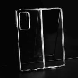 For Samsung Z Fold 2 Case with Camera Protector Glass Transparent Front Back Cover Hard Bumper on Galaxy Z Fold2 Full Protection
