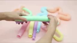 4 Pack Mini Tube Sensory Fidget Toy Colorful Heavy-Duty for Construction Building Educational Toys for Stress Autism ADHD