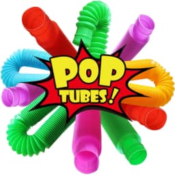 4 Pack Mini Tube Sensory Fidget Toy Colorful Heavy-Duty for Construction Building Educational Toys for Stress Autism ADHD