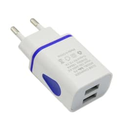 USB Wall Charger for Samsung Xiaomi Dual Port 2A Output Travel Plug Power Adapter Compatible for Phone EU/US Plug