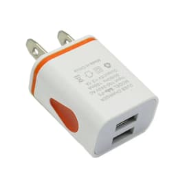 USB Wall Charger for Samsung Xiaomi Dual Port 2A Output Travel Plug Power Adapter Compatible for Phone EU/US Plug