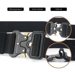 VATLTY 4.3cm Military Belt for Men 1200D Strong Soft Nylon Wide Belt Rust-Proof Metal Buckle Tactical Outdoors Belt Male Gifts