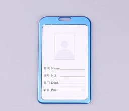Aluminium Alloy Employee Name ID Card Cover Metal Work Identity Badge ID Business Case Credit Card Holder Wallet Case