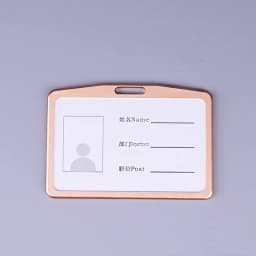 Aluminium Alloy Employee Name ID Card Cover Metal Work Identity Badge ID Business Case Credit Card Holder Wallet Case