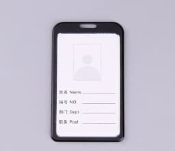 Aluminium Alloy Employee Name ID Card Cover Metal Work Identity Badge ID Business Case Credit Card Holder Wallet Case