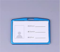 Aluminium Alloy Employee Name ID Card Cover Metal Work Identity Badge ID Business Case Credit Card Holder Wallet Case