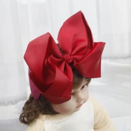 8inch Bows Nylon Headbands for Baby Girls Kids Soft Bows Knot Turban Hair Bands Baby Hair Accessories Children Headwear