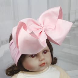 8inch Bows Nylon Headbands for Baby Girls Kids Soft Bows Knot Turban Hair Bands Baby Hair Accessories Children Headwear