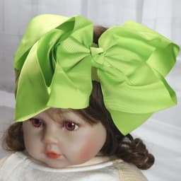 8inch Bows Nylon Headbands for Baby Girls Kids Soft Bows Knot Turban Hair Bands Baby Hair Accessories Children Headwear