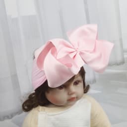 8inch Bows Nylon Headbands for Baby Girls Kids Soft Bows Knot Turban Hair Bands Baby Hair Accessories Children Headwear