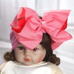 8inch Bows Nylon Headbands for Baby Girls Kids Soft Bows Knot Turban Hair Bands Baby Hair Accessories Children Headwear