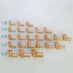 Pagoda Connector 6 8 10 12 13 14 16mm Hose Barb Connector Tail Thread 1/8 1/4 3/8 1/2 3/4 1BSP Thread Brass Pipe Fittings Elbow
