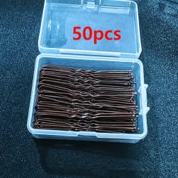 50/100PCS Women 6CM Hair Waved U-shaped Bobby Pin Barrette Salon Grip Clip Hairpins Black Metal Hair Accessories For Bun Gift