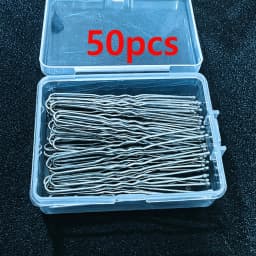 50/100PCS Women 6CM Hair Waved U-shaped Bobby Pin Barrette Salon Grip Clip Hairpins Black Metal Hair Accessories For Bun Gift
