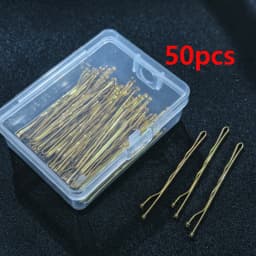 50/100PCS Women 6CM Hair Waved U-shaped Bobby Pin Barrette Salon Grip Clip Hairpins Black Metal Hair Accessories For Bun Gift