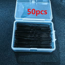 50/100PCS Women 6CM Hair Waved U-shaped Bobby Pin Barrette Salon Grip Clip Hairpins Black Metal Hair Accessories For Bun Gift