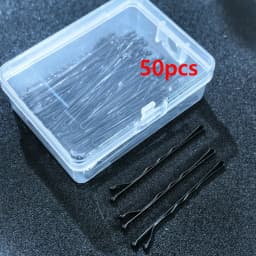 50/100PCS Women 6CM Hair Waved U-shaped Bobby Pin Barrette Salon Grip Clip Hairpins Black Metal Hair Accessories For Bun Gift