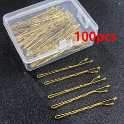 50/100PCS Women 6CM Hair Waved U-shaped Bobby Pin Barrette Salon Grip Clip Hairpins Black Metal Hair Accessories For Bun Gift