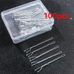 50/100PCS Women 6CM Hair Waved U-shaped Bobby Pin Barrette Salon Grip Clip Hairpins Black Metal Hair Accessories For Bun Gift