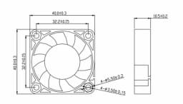4010 Fan 40MM 4CM 40x40x10mm Fan For South And North Bridge Chip Graphics Card Cooling Fan DC5V 12V 24V 2pin