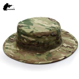 23 Colors Outdoor Camouflage Boonie Hat Top Quality Multicam Hat Men Women Tactical Hat Hunting Camping Fisherman Hats AF056