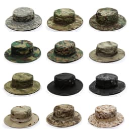 23 Colors Outdoor Camouflage Boonie Hat Top Quality Multicam Hat Men Women Tactical Hat Hunting Camping Fisherman Hats AF056